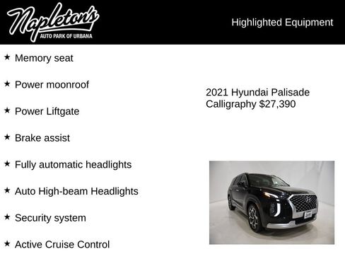 Used 2021 Hyundai Palisade Calligraphy image 16