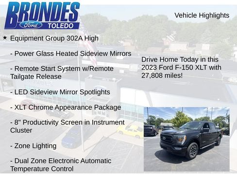 Used 2023 Ford F150 XLT w/ Equipment Group 302A High AWD/4WD image 12