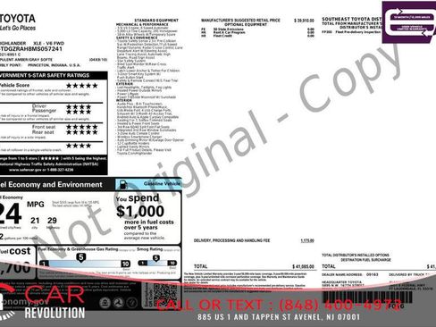 Used 2021 Toyota Highlander XLE FWD image 33