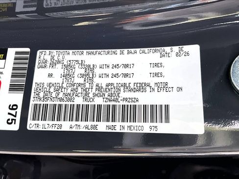 New 2026 Toyota Tacoma SR5 RWD image 18