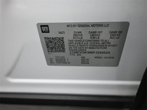 Used 2023 Chevrolet Traverse LT w/ LPO, Floor Liner Package image 15