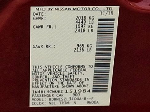 Used 2019 Nissan Altima 2.5 SR image 27