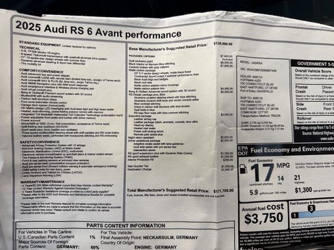 Used 2025 Audi RS 6 performance image 30