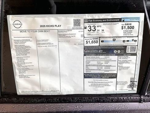 New 2025 Nissan Kicks Play S image 33