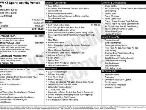 Used 2021 BMW X5 sDrive40i w/ M Sport Package image 69