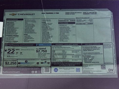 New 2026 Chevrolet Traverse LT w/ Enhanced Driving Package FWD image 20