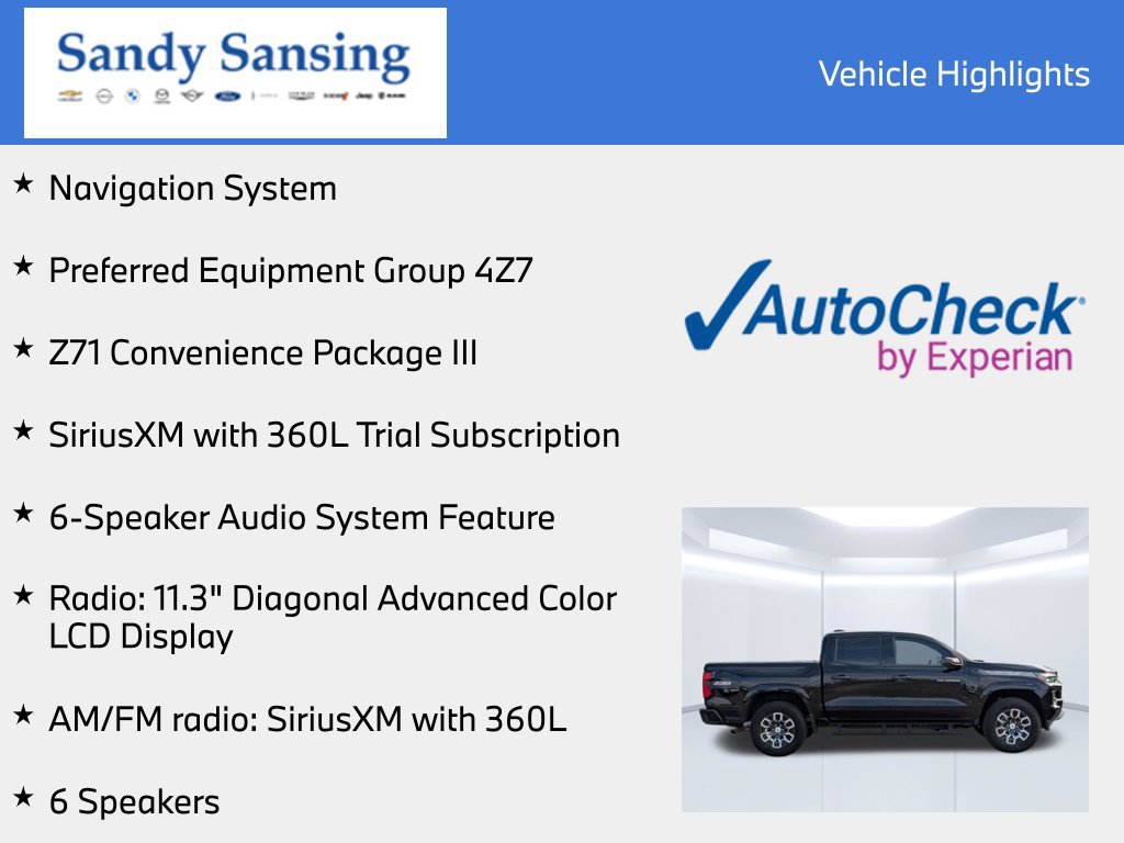 Used 2026 Chevrolet Colorado Z71 w/ Z71 Convenience Package 2 AWD/4WD image 7