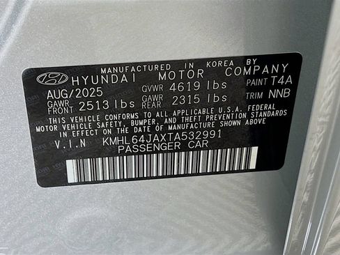 Certified 2026 Hyundai Sonata SEL AWD/4WD image 25
