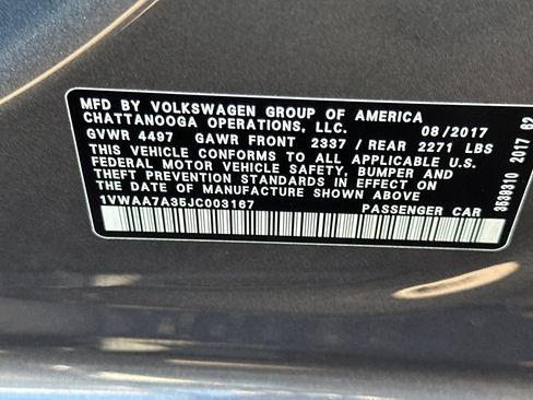 Used 2018 Volkswagen Passat 2.0T S FWD image 26