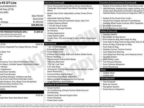 Used 2022 Kia K5 GT-Line w/ GT-Line FWD Premium Package image 11
