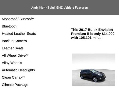 Used 2017 Buick Envision Premium w/ Driver Confidence Package AWD/4WD image 4
