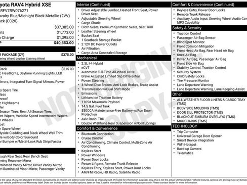 Used 2024 Toyota RAV4 XSE w/ Weather Package AWD/4WD image 19