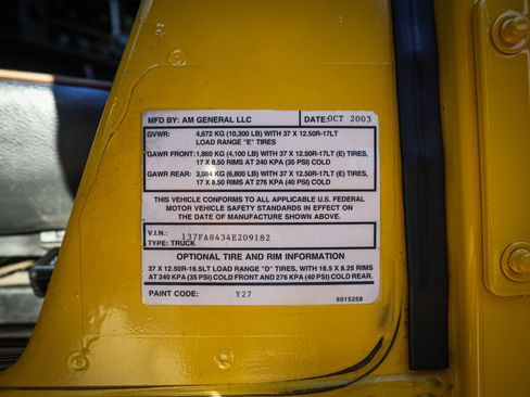 Used 2004 HUMMER H1 4-Door Wagon image 33