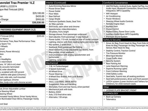 Used 2020 Chevrolet Trax Premier image 53