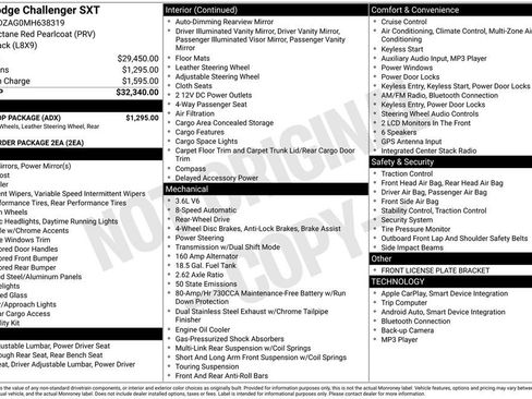 Used 2021 Dodge Challenger SXT w/ Blacktop Package image 3