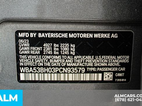 Used 2023 BMW 530i w/ M Sport Package RWD image 37