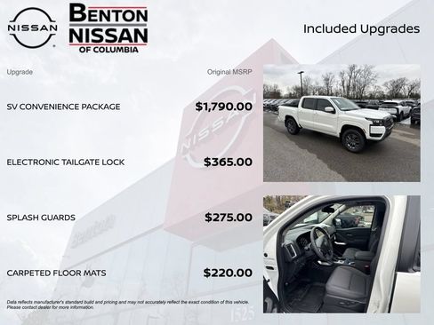 New 2026 Nissan Frontier SV w/ SV Convenience Package AWD/4WD image 7