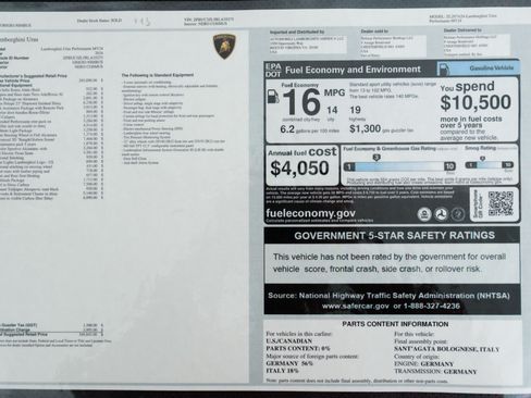 Used 2024 Lamborghini Urus Performante AWD/4WD image 23