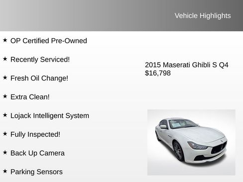 Used 2015 Maserati Ghibli S Q4 image 4