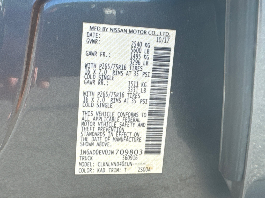 Used 2018 Nissan Frontier PRO-4X AWD/4WD image 35