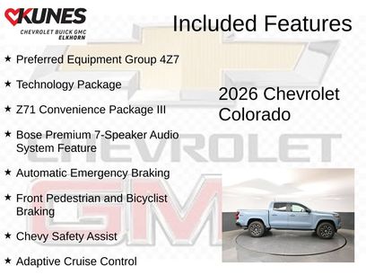 New 2026 Chevrolet Colorado Z71 w/ Technology Package