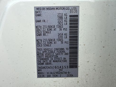 Used 2020 Nissan Pathfinder SL FWD image 38