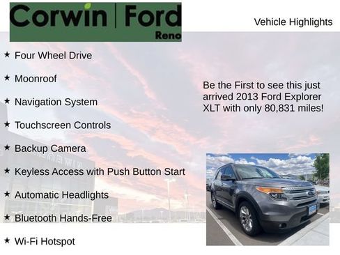 Used 2013 Ford Explorer XLT AWD/4WD image 4