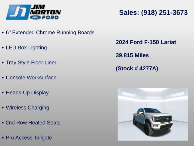 Used 2024 Ford F150 Lariat w/ Equipment Group 502A High AWD/4WD image 17