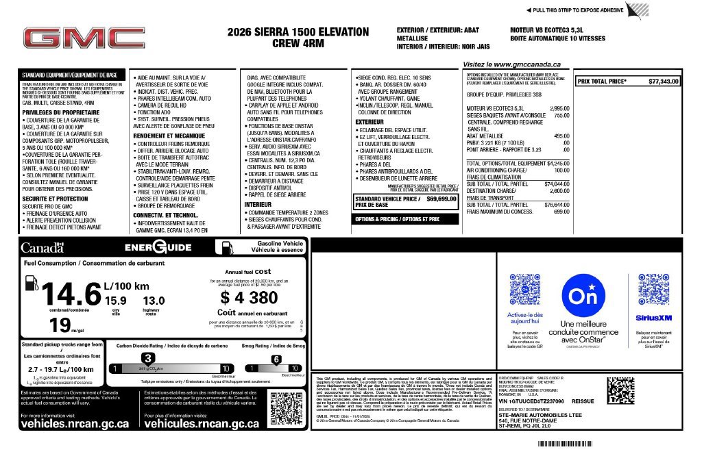 Used 2026 GMC Sierra 1500 Elevation AWD/4WD image 3