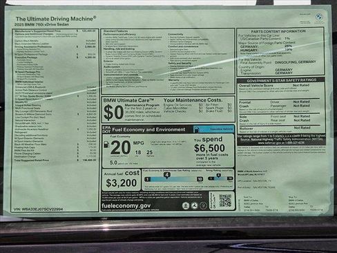 New 2025 BMW 760i xDrive w/ Executive Package image 17