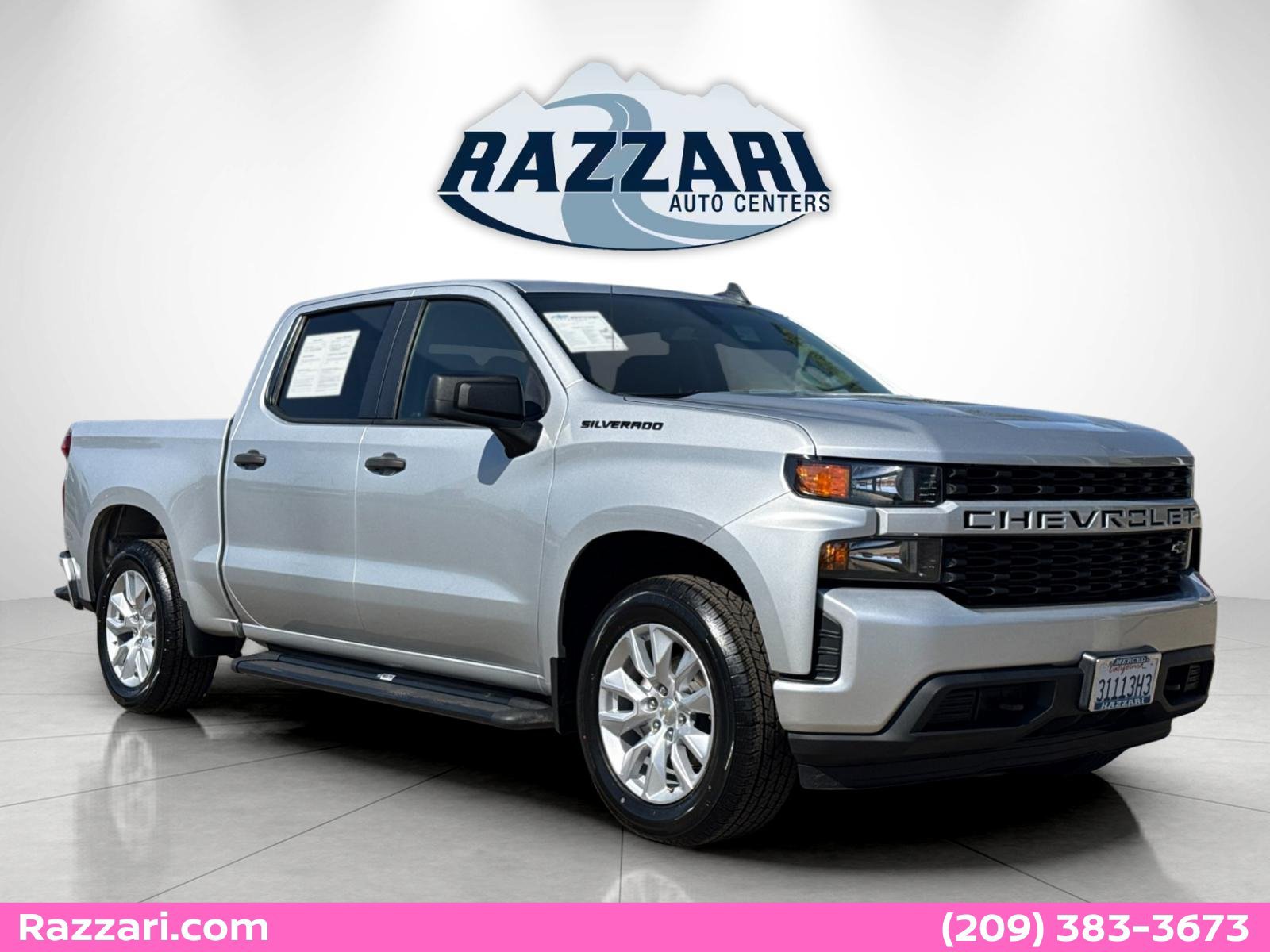 Used 2021 Chevrolet Silverado 1500 Custom w/ LPO, Dark Essentials Package RWD image 1