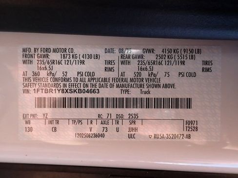 Certified 2025 Ford Transit 250 Low Roof w/ Exterior Upgrade Package RWD image 23