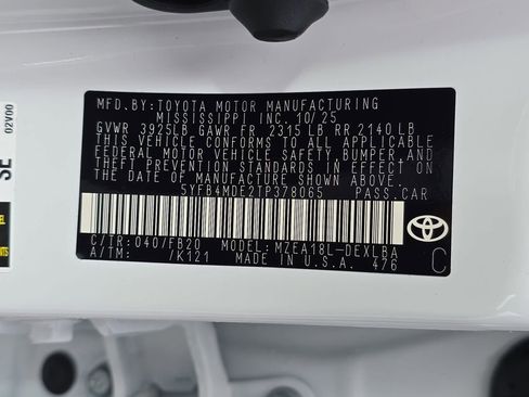 Certified 2026 Toyota Corolla LE FWD image 38