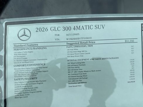 New 2026 Mercedes-Benz GLC 300 4MATIC image 13