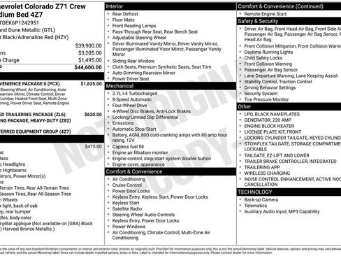 Used 2023 Chevrolet Colorado Z71 w/ Z71 Convenience Package 2 image 41