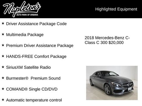 Used 2018 Mercedes-Benz C 300 4MATIC Coupe image 15