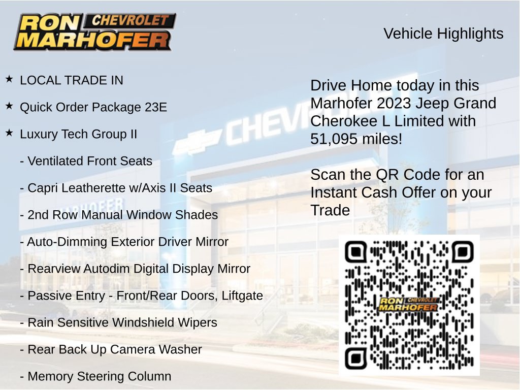 Used 2023 Jeep Grand Cherokee L Limited w/ Luxury Tech Group II AWD/4WD image 15
