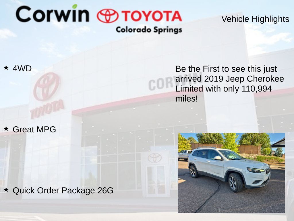 Used 2019 Jeep Cherokee Limited AWD/4WD image 4