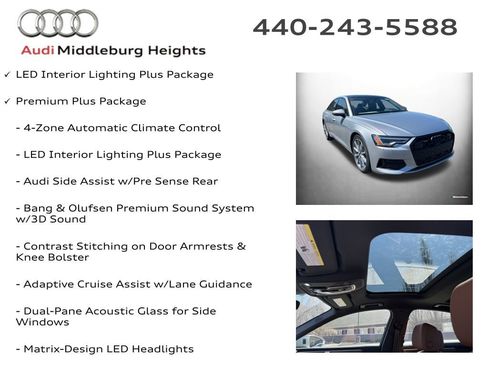 Certified 2025 Audi A6 Premium Plus w/ Premium Plus Package image 6