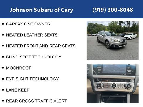Used 2017 Subaru Outback 2.5i Limited AWD/4WD image 6