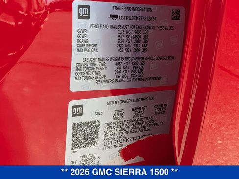 New 2026 GMC Sierra 1500 Elevation AWD/4WD image 35