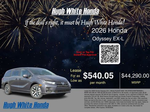 New 2026 Honda Odyssey EX-L image 3