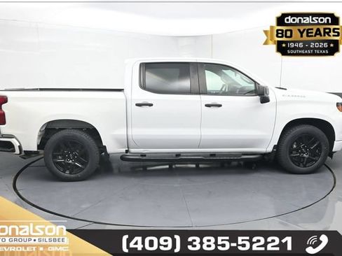 Used 2024 Chevrolet Silverado 1500 Custom w/ Turbomax Blackout Package AWD/4WD image 2