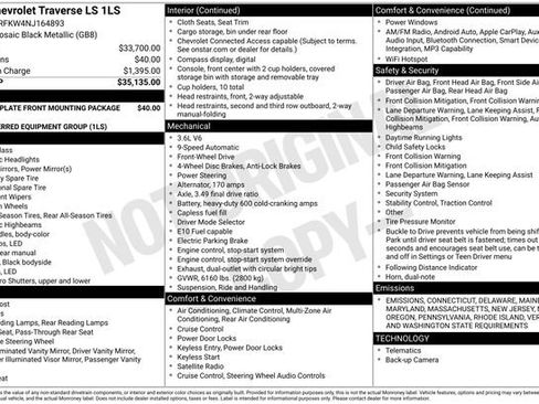 Certified 2022 Chevrolet Traverse LS image 32