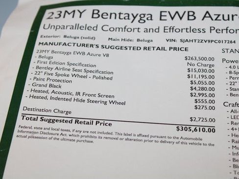 Used 2023 Bentley Bentayga Extended Wheelbase image 55