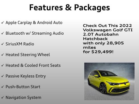 Used 2022 Volkswagen GTI Autobahn image 8