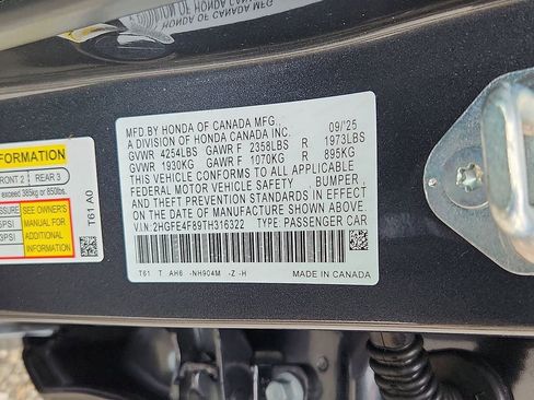 Certified 2026 Honda Civic FWD Hybrid Sedan image 15