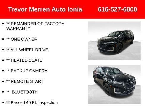 Used 2023 Chevrolet Traverse LT w/ Midnight/Sport Edition image 8