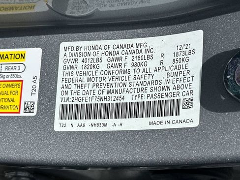 Used 2022 Honda Civic EX image 22