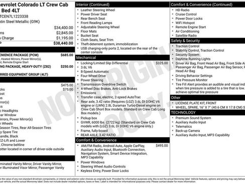 Used 2020 Chevrolet Colorado LT w/ LT Convenience Package AWD/4WD image 3